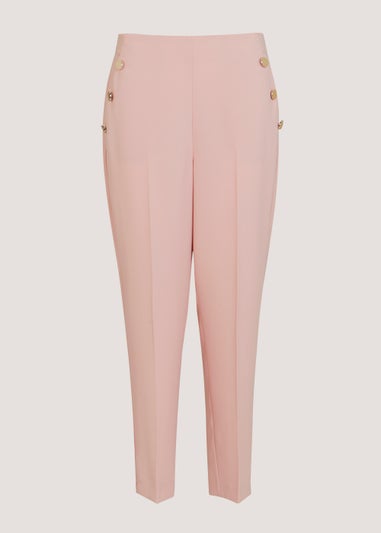 Et Vous Pink Button Suit Trousers