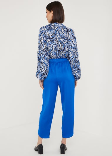 Et Vous Blue Satin Trousers