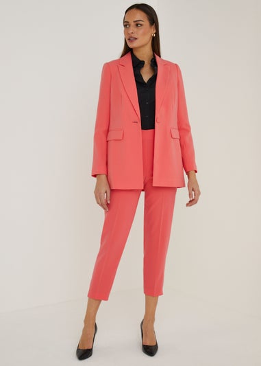Et Vous Coral Button Suit Trousers