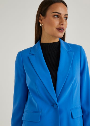 Et Vous Blue Crepe Blazer