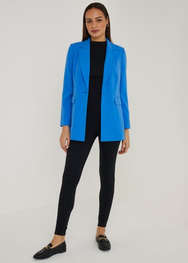 Et Vous Blue Crepe Blazer