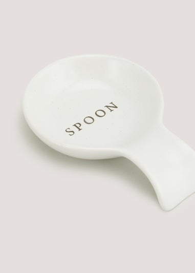 Natural Speckle Spoon Rest (7cm x 12cm)