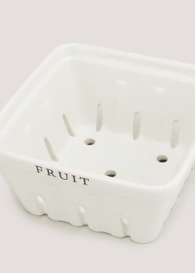 Cream Speckle Fruit Storage (7.5cm x 15cm)