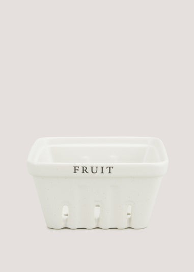 Cream Speckle Fruit Storage (7.5cm x 15cm)