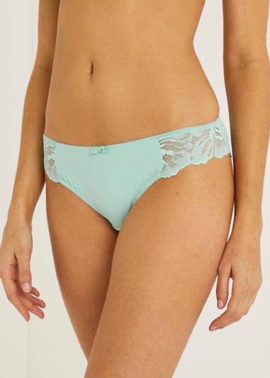 Green Lace Brazilian Knickers