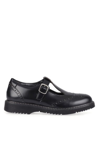 Start-Rite Imagine Black Leather T-Bar School Shoes (Standard Fit)