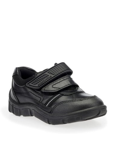Start-Rite Luke Black School Shoes (Wide Fit G)