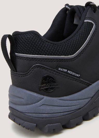 Black Water Resistant Trek Shoes