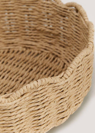 Woven Scallop Basket (9cm X 26.5cm)