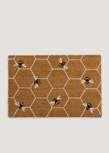 Honeycomb Bee Doormat (60cm x 40cm)