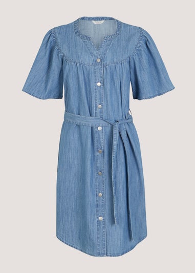 Papaya Petite Mid Wash Button Dress