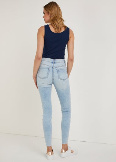 Papaya Petite April Light Wash Super Skinny Jeans