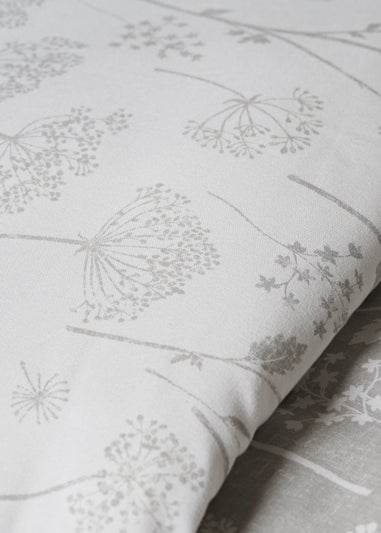 Grey Cow Parsley Duvet Cover