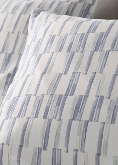 Blue Watermark Reversible Duvet Cover