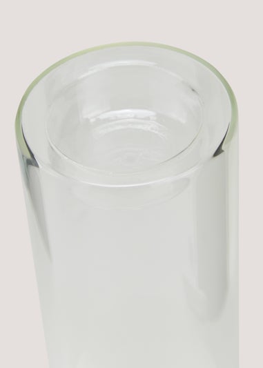 Clear Large Glass Candle Holder (20cm x 6cm)