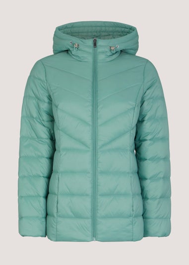 Green Short Padded Coat