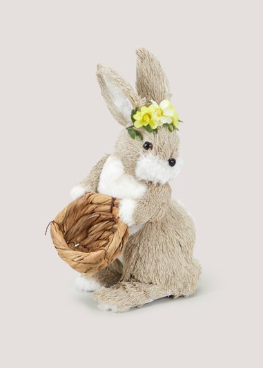 Natural Medium Easter Bunny (27.5cm x 20cm x 14cm)