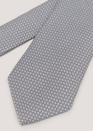 Taylor & Wright Grey Plain Texture Tie