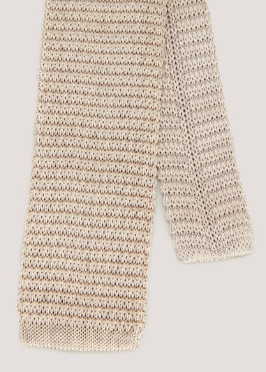 Taylor & Wright Champagne Knitted Tie