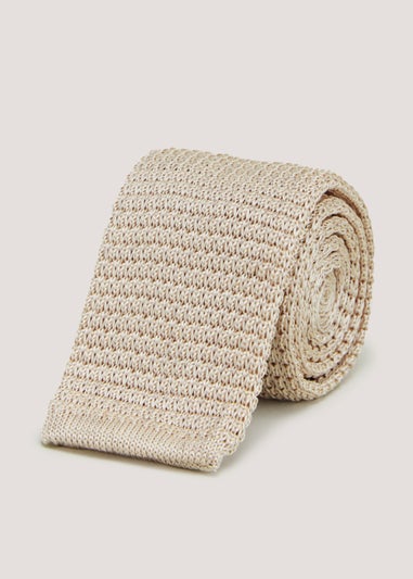 Taylor & Wright Champagne Knitted Tie