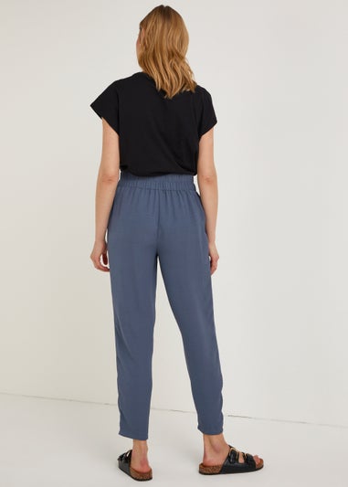 Blue Tapered Trousers