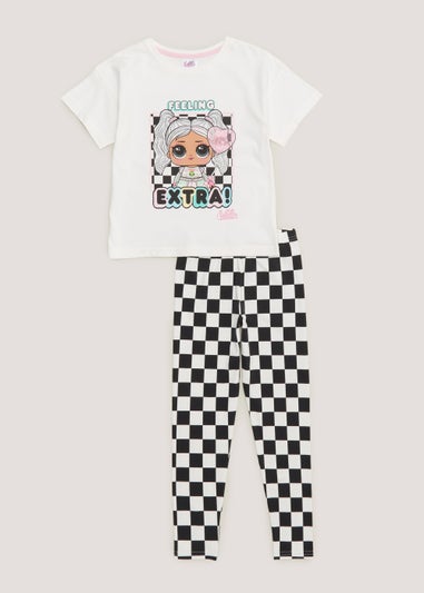 Girls L.O.L Checkerboard Pyjama Set (4-10yrs)