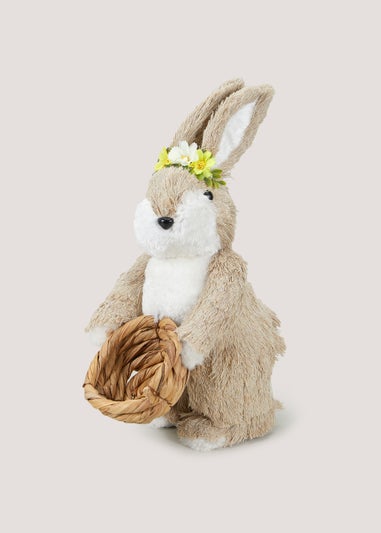 Natural Large Easter Bunny (35.5cm x 24cm x 14cm)