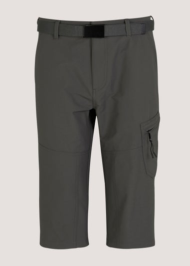 Grey 3/4 Trek Shorts