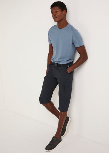 Navy 3/4 Trek Shorts