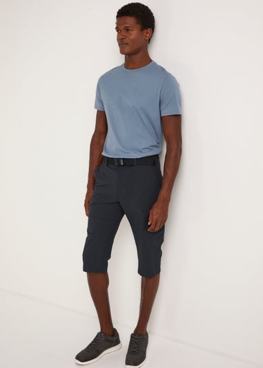 Navy 3/4 Trek Shorts
