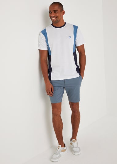 Blue Slim Fit Chino Shorts