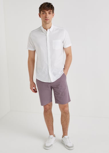 Lilac Straight Fit Chino Shorts