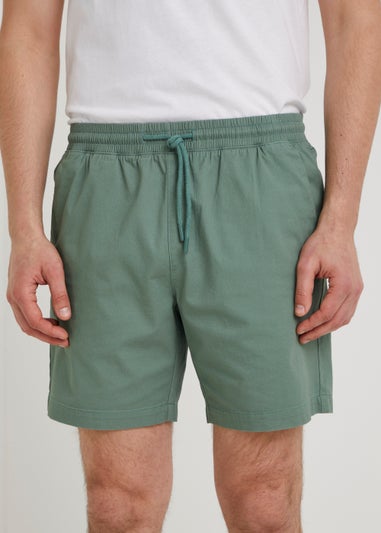 Green Drawcord Chino Shorts