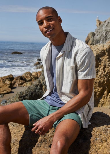 Green Drawcord Chino Shorts