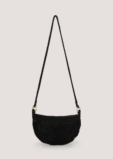 Black Crochet Bag