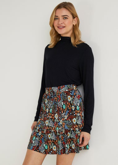 Multicoloured Floral Skirt