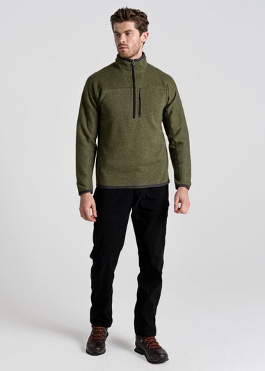 Craghoppers Green Marl Torney Half Zip Jacket