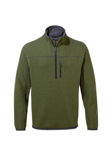 Craghoppers Green Marl Torney Half Zip Jacket