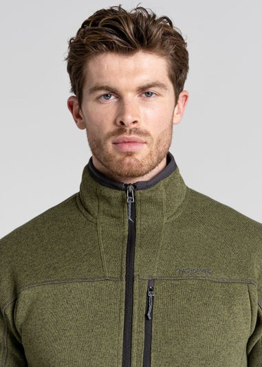 Craghoppers Green Marl Torney Half Zip Jacket