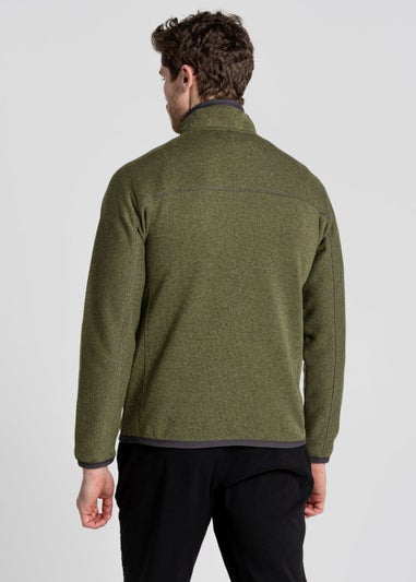 Craghoppers Green Marl Torney Half Zip Jacket