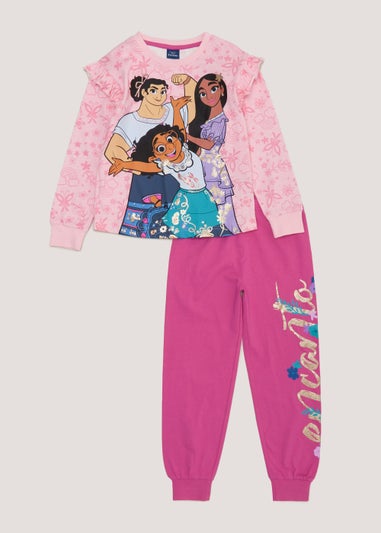 Girls Pink Disney Encanto Pyjama Set (2-9yrs)