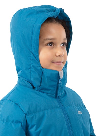 Girls Trespass Teal Tiffy Waterproof Jacket (2-12yrs)