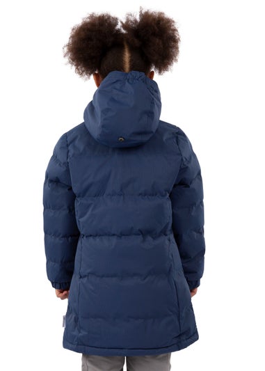 Girls Trespass Navy Tiffy Waterproof Jacket (2-12yrs)