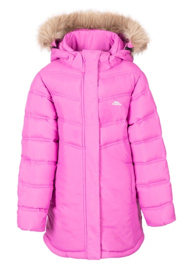 Girls Trespass Pink Charming Jacket (2-12yrs) - Matalan