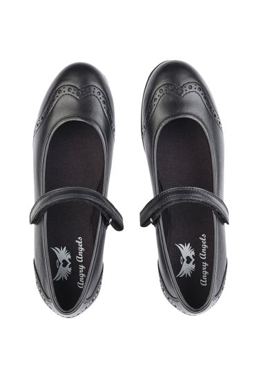 Start-Rite Black Impress Leather School Shoes (Standard Fit)