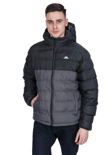 Trespass Black Oskar Water Resistant Jacket