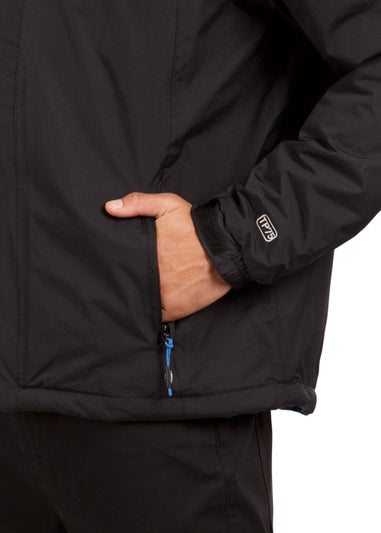 Trespass Black Donelly Waterproof Jacket