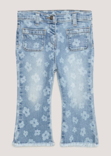 Girls Floral Print Jeans (9mths-6yrs)