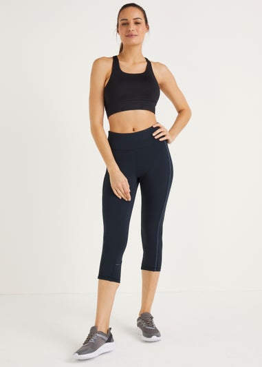 Souluxe Navy Capri Sports Leggings