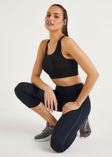 Souluxe Navy Capri Sports Leggings